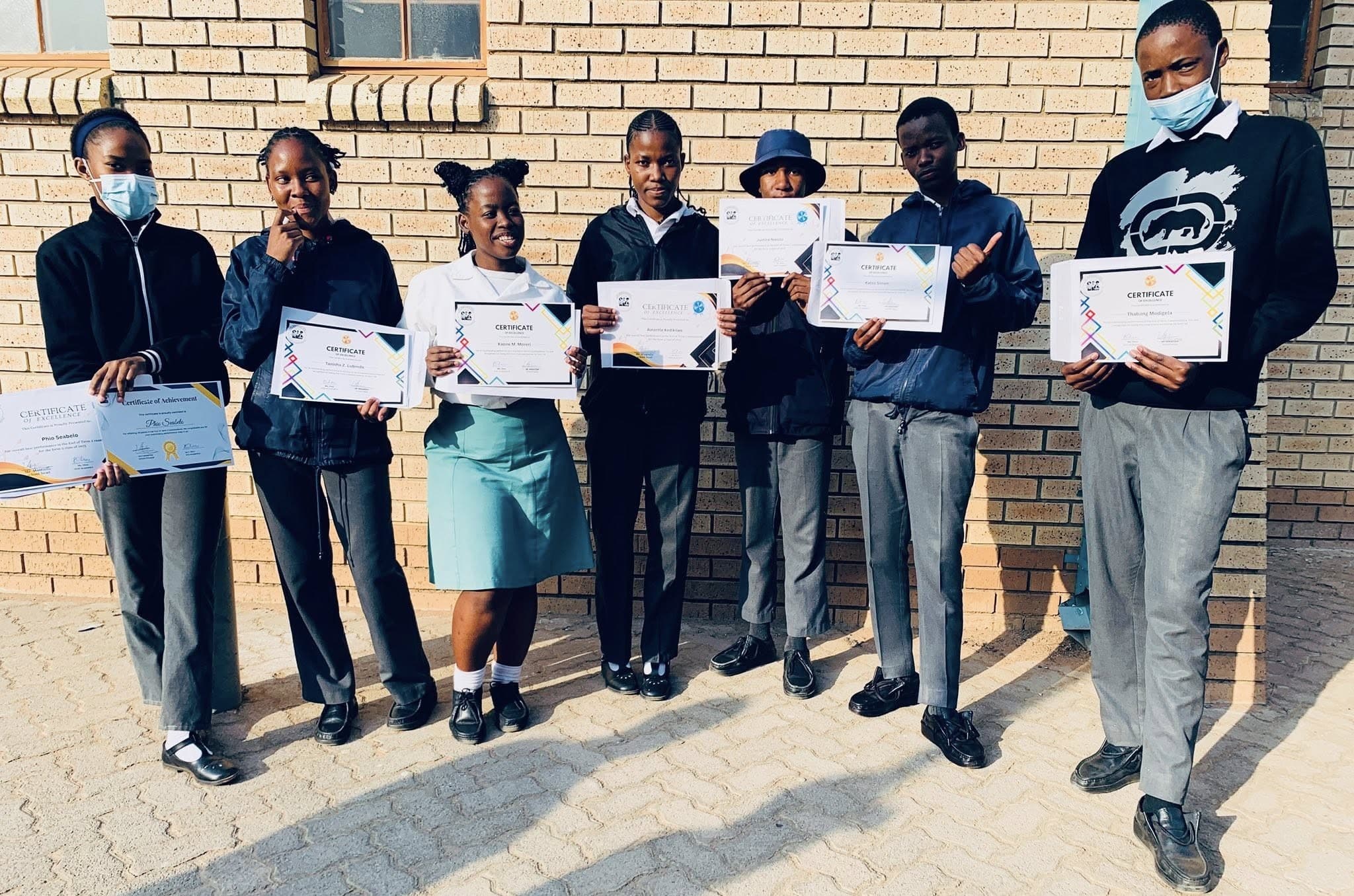 Students at St. Bernadette Secondary School